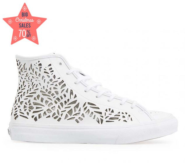 VANS | SK8-HI DECON (CUTOUT)| LEAVES/WHITE