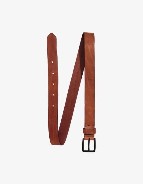 Leather brown belt