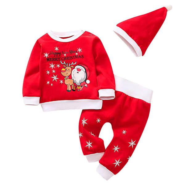 Baby Boys Girls Clothes Santa Claus